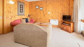 Apartment, 1 Bedroom | Living room | Flat-screen TV, DVD player