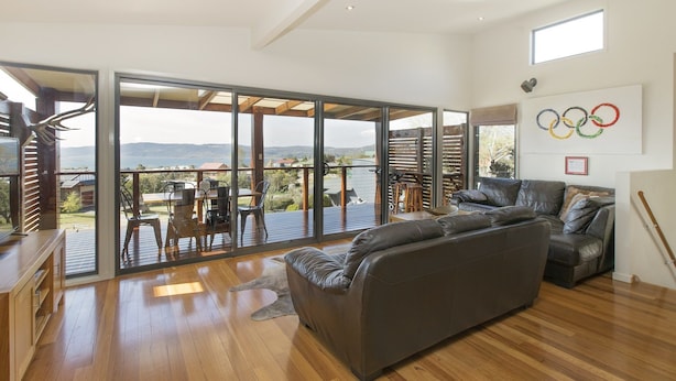 Apartment, 3 Bedrooms | Living area | Flat-screen TV, DVD player - Ned Kelly's Retreat - Sophisticated style with modern convenience and magical outlook (Jindabyne)