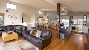 Apartment, 3 Bedrooms | Living area | Flat-screen TV, DVD player - Ned Kelly's Retreat - Sophisticated style with modern convenience and magical outlook (Jindabyne)