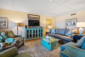 House, 2 Bedrooms | Living room | TV - Sea Oats 152 2 Bedroom Condo by RedAwning (Boca Grande)