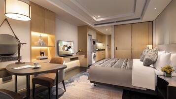 Estudio ejecutivo | Caja de seguridad en la habitación y escritorio