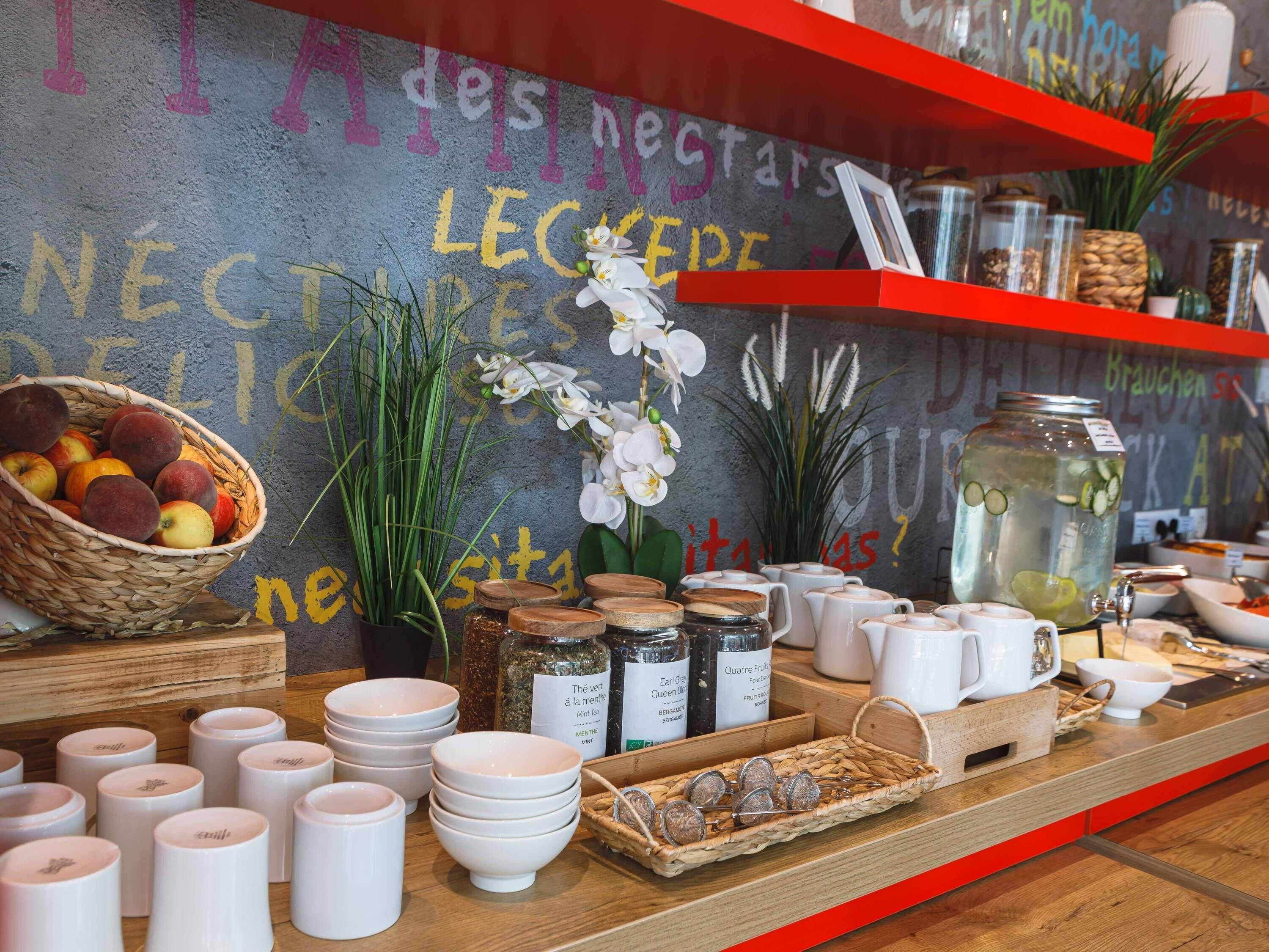 Daily buffet breakfast (EUR 14 per person)