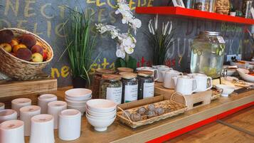 Daily buffet breakfast (EUR 14 per person)