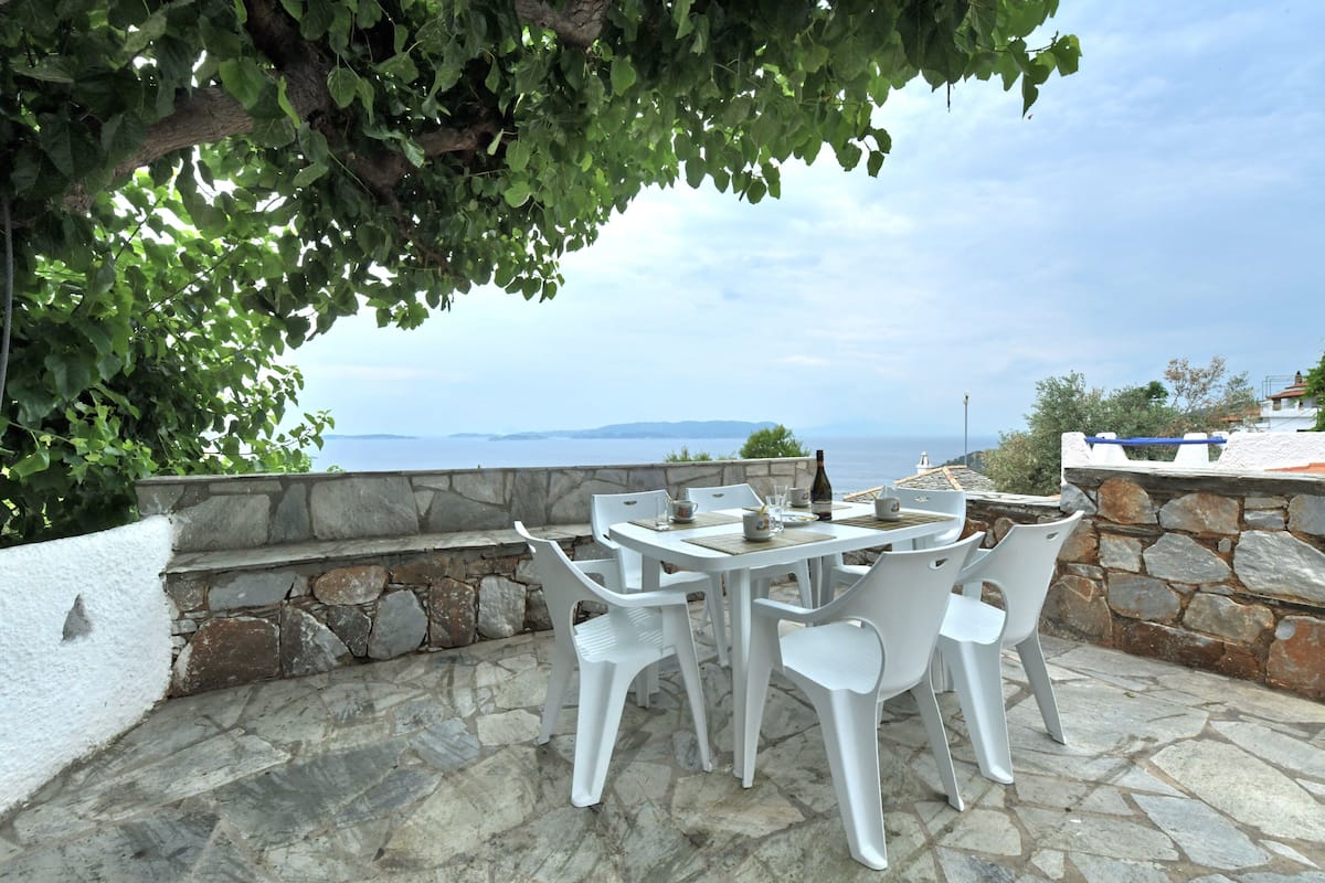 Panoramic-Villa, 2 Schlafzimmer, 2 Bäder, Meerblick (Camelia) | Terrasse/Patio