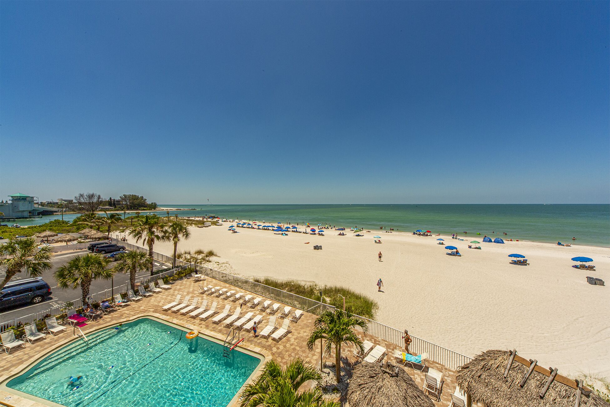 Accommodatie ligt op het strand