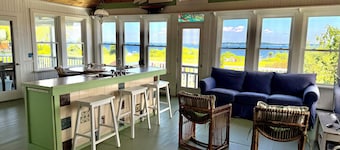 Classic waterfront cottage on Prudence Island, private beach, dock & mooring