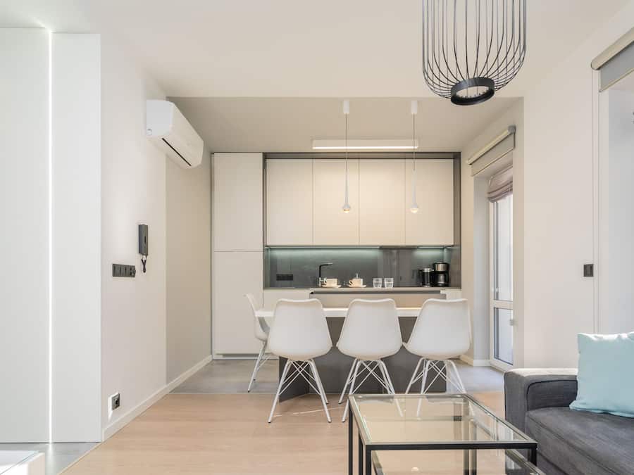 Luxury Apartment, 3 Bedrooms | Living room | 55-inch Smart TV with cable channels, TV, video-game console