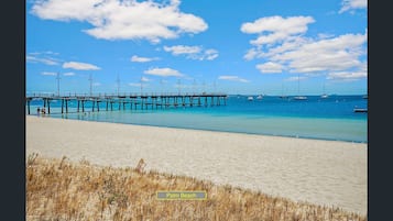 Beach nearby, sun-loungers
