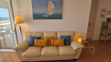TV, DVD player, video library