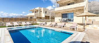 Lefkopetra villa,Sea views, Kids Pool, Near Beach
