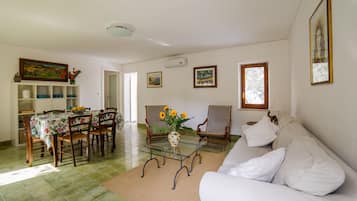 Tv, böcker och en stereo