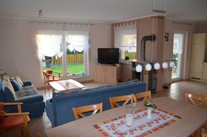 Fernseher, Kamin