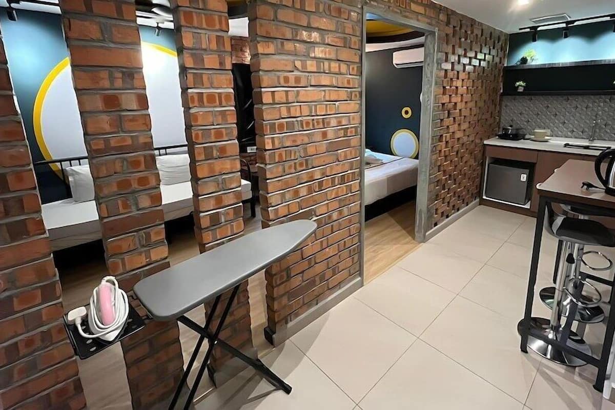 Desk, iron/ironing board, free WiFi