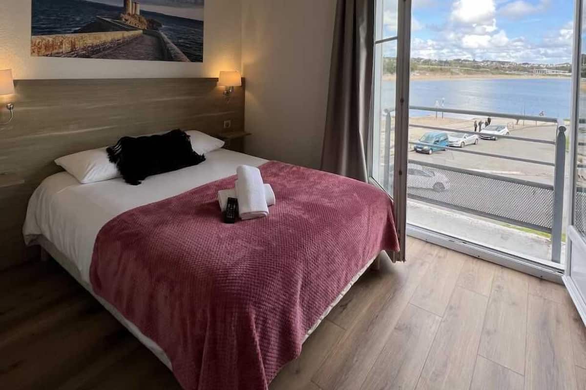 Superior tweepersoonskamer, uitzicht op zee | Luxe beddengoed, geluiddichte muren, gratis wifi, beddengoed