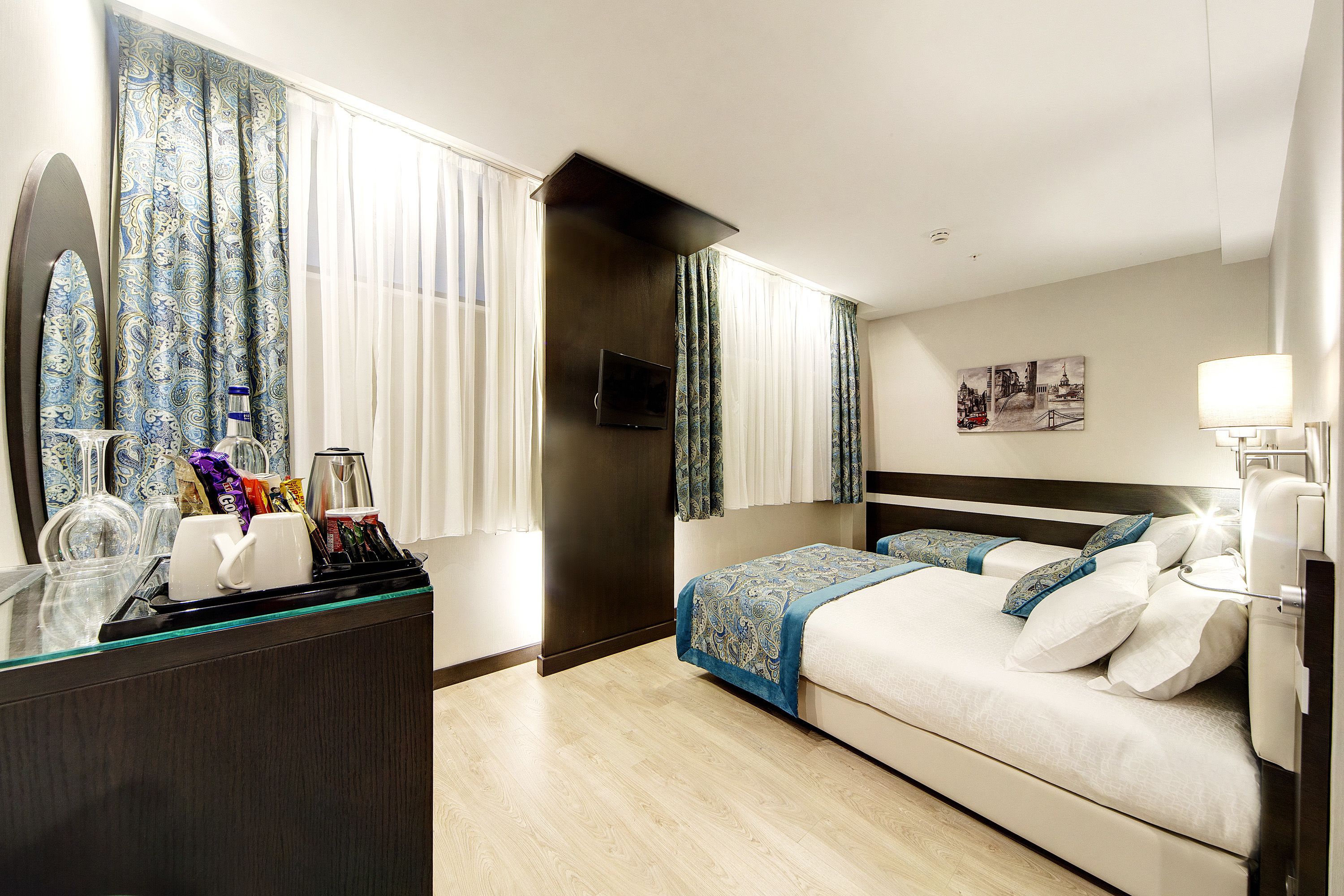 basement triple room | 1 bedroom, premium bedding, free minibar items, in-room safe
