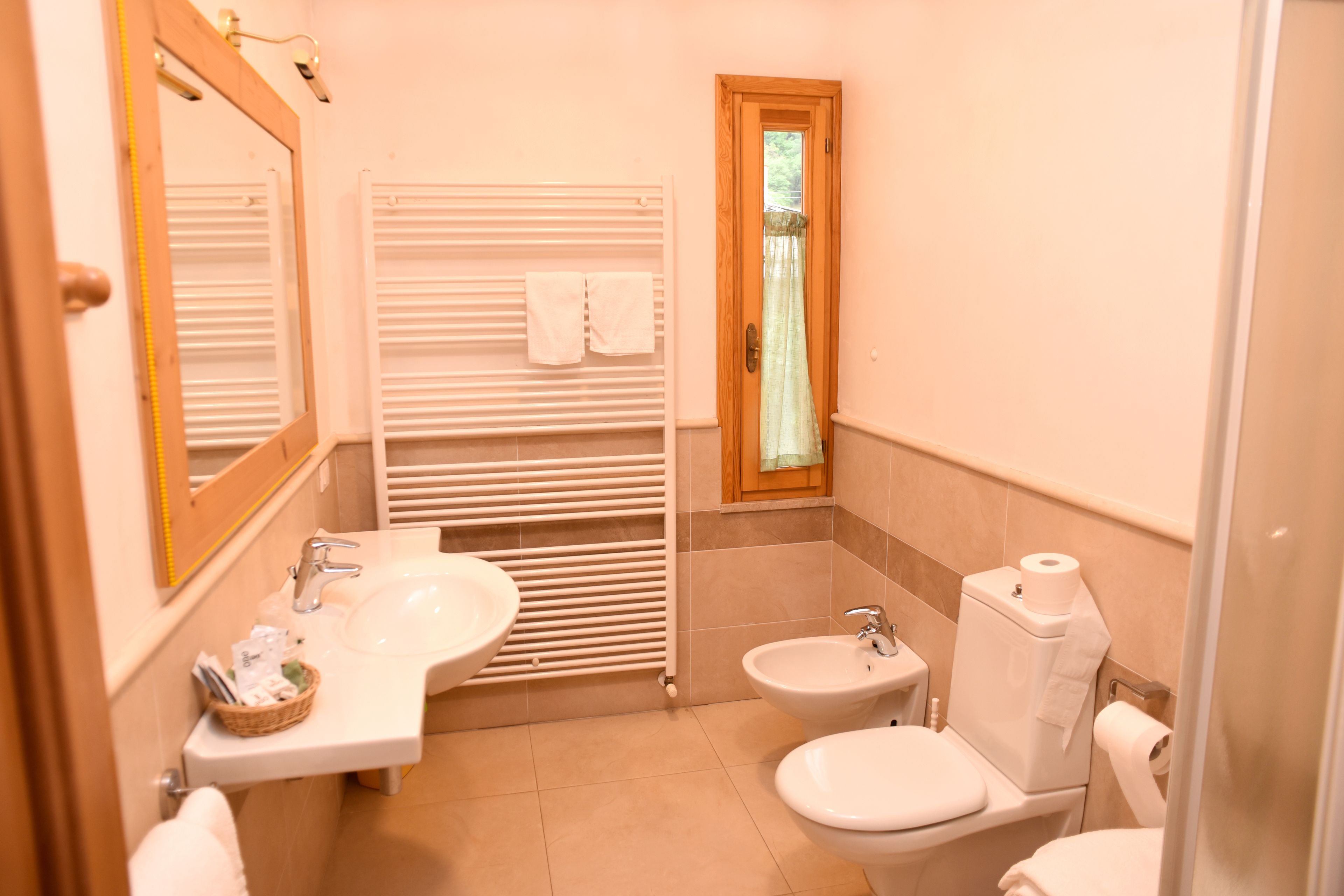 classic double or twin room | bathroom | shower, free toiletries, hair dryer, slippers