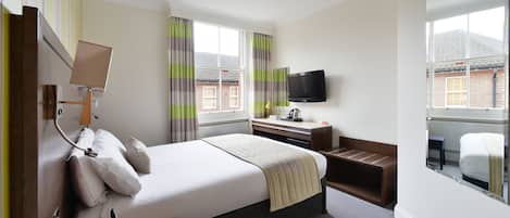 Habitació doble Deluxe, 1 llit doble | 1 dormitori, llençols de cotó egipci i roba de llit d'alta qualitat