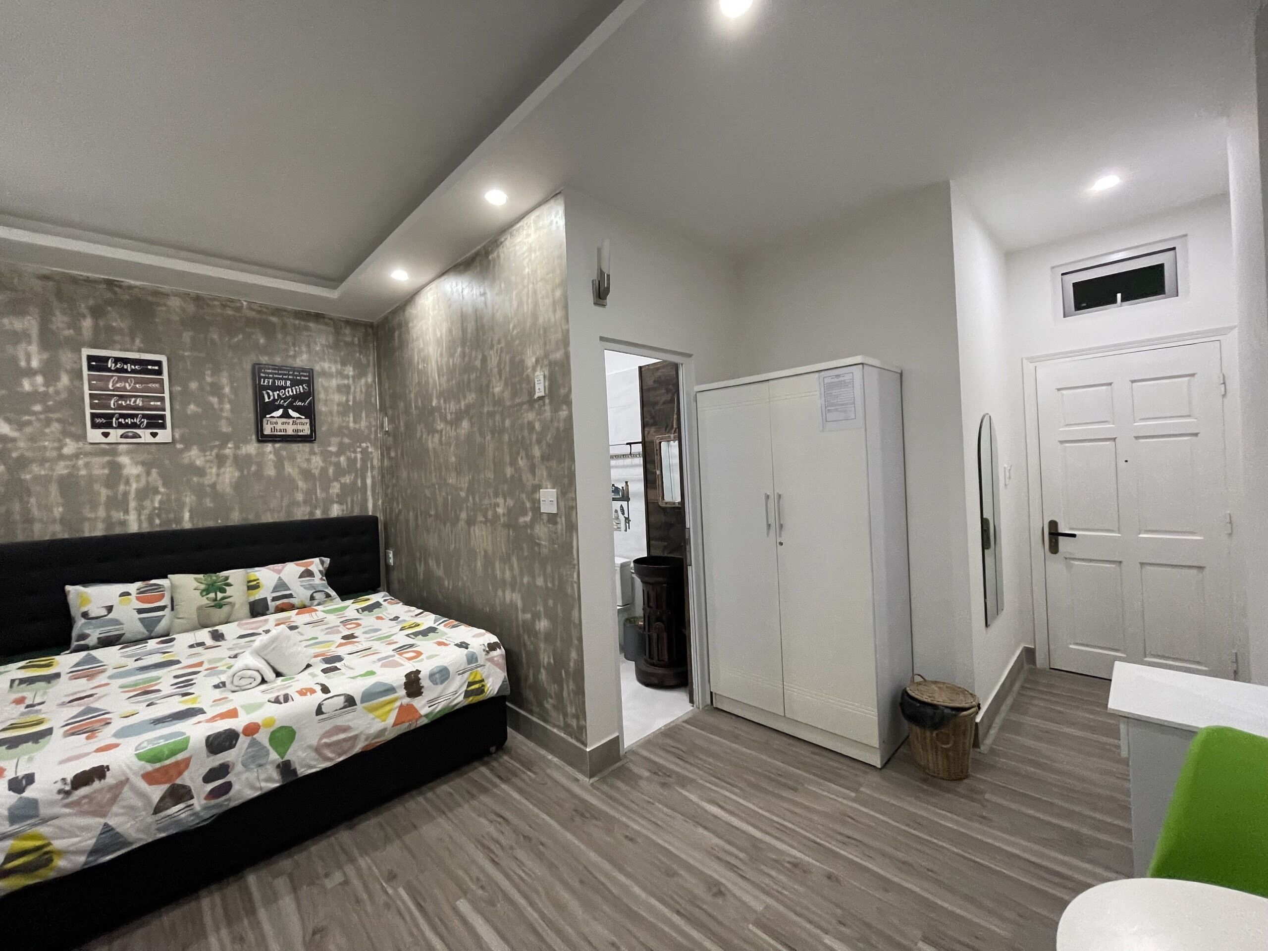 luxury double room | desk, laptop workspace, soundproofing, free wifi