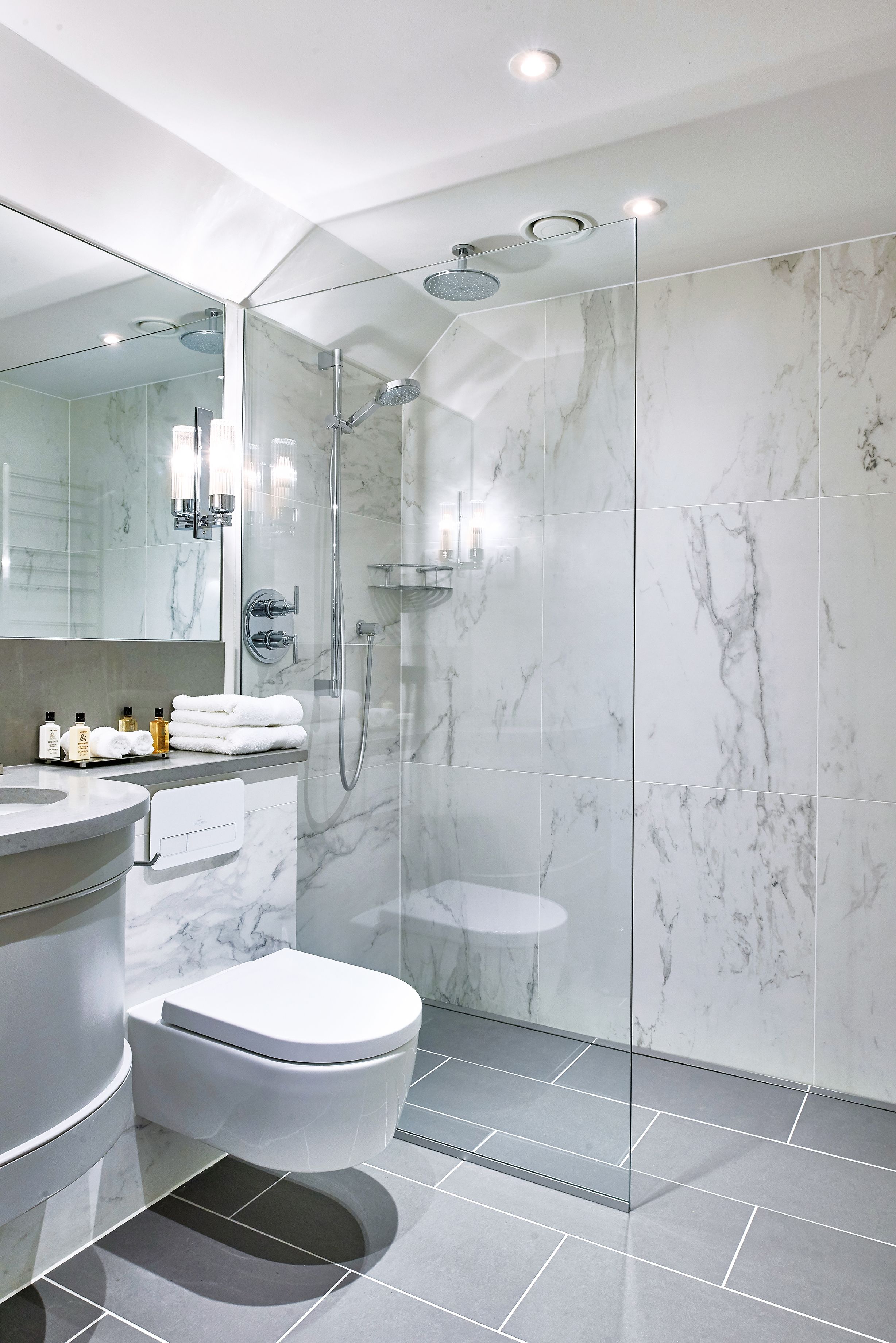 free toiletries, hair dryer, bathrobes, towels