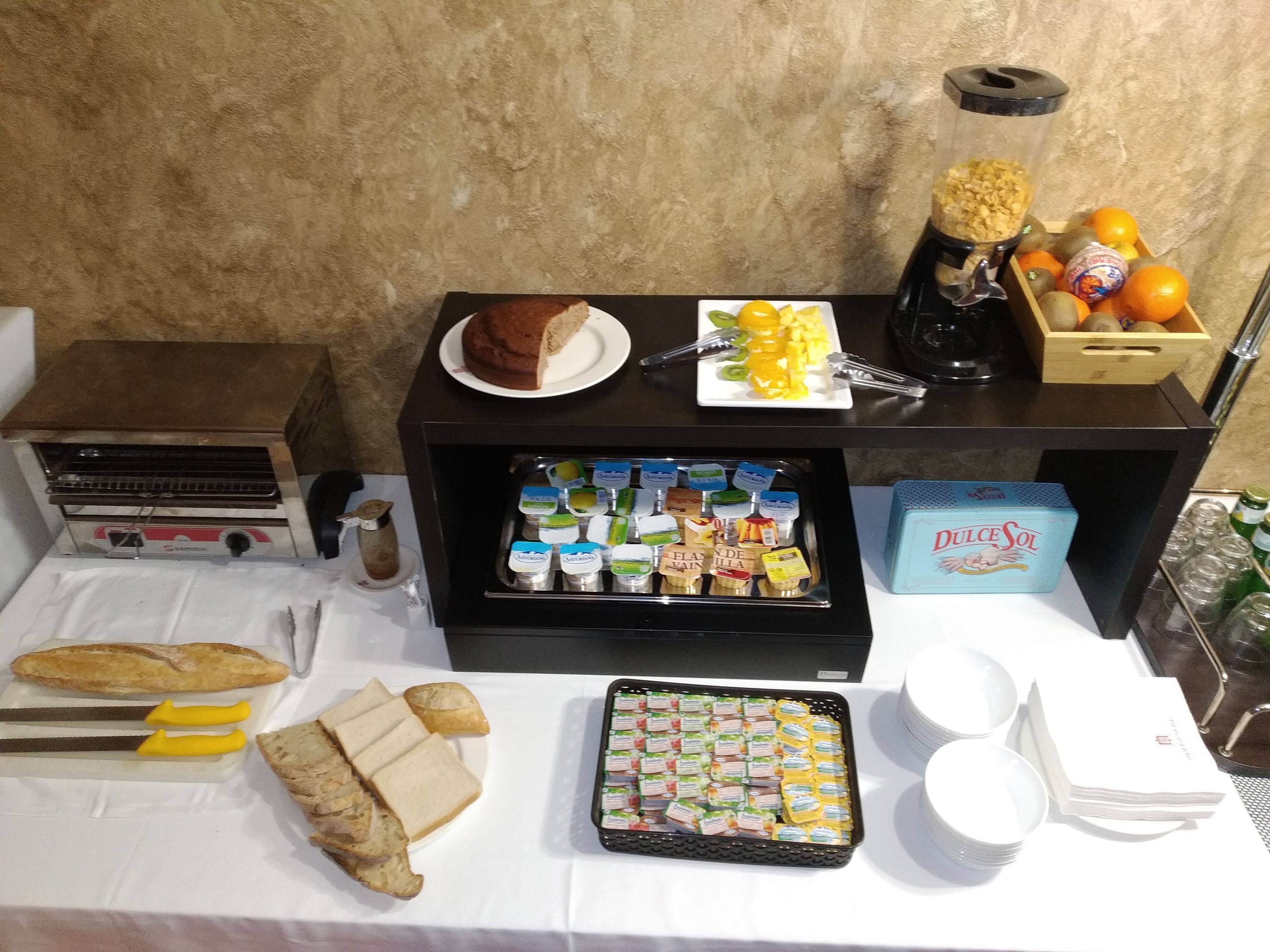 daily buffet breakfast (eur 9.5 per person)