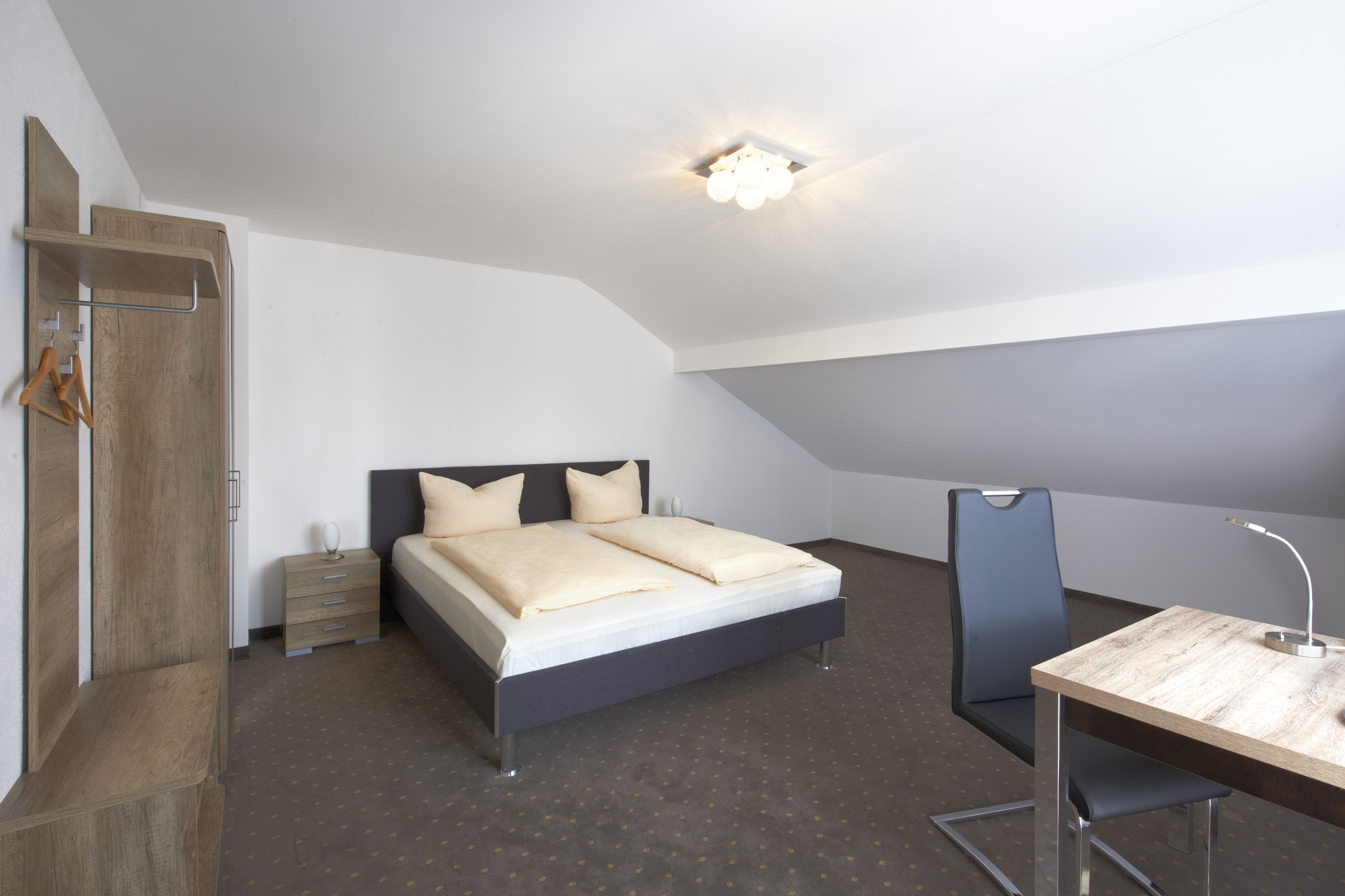 double room | desk, laptop workspace, soundproofing, iron/ironing board