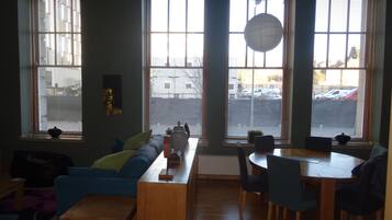 Premium Apartment, 3 Bedrooms, City View | Living area | 32-inch flat-screen TV with digital channels, TV, DVD player