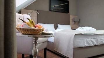 Executive-Doppelzimmer | Zimmersafe, Schreibtisch, schallisolierte Zimmer, Babybetten