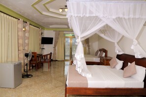 Premium bedding, minibar, in-room safe, desk