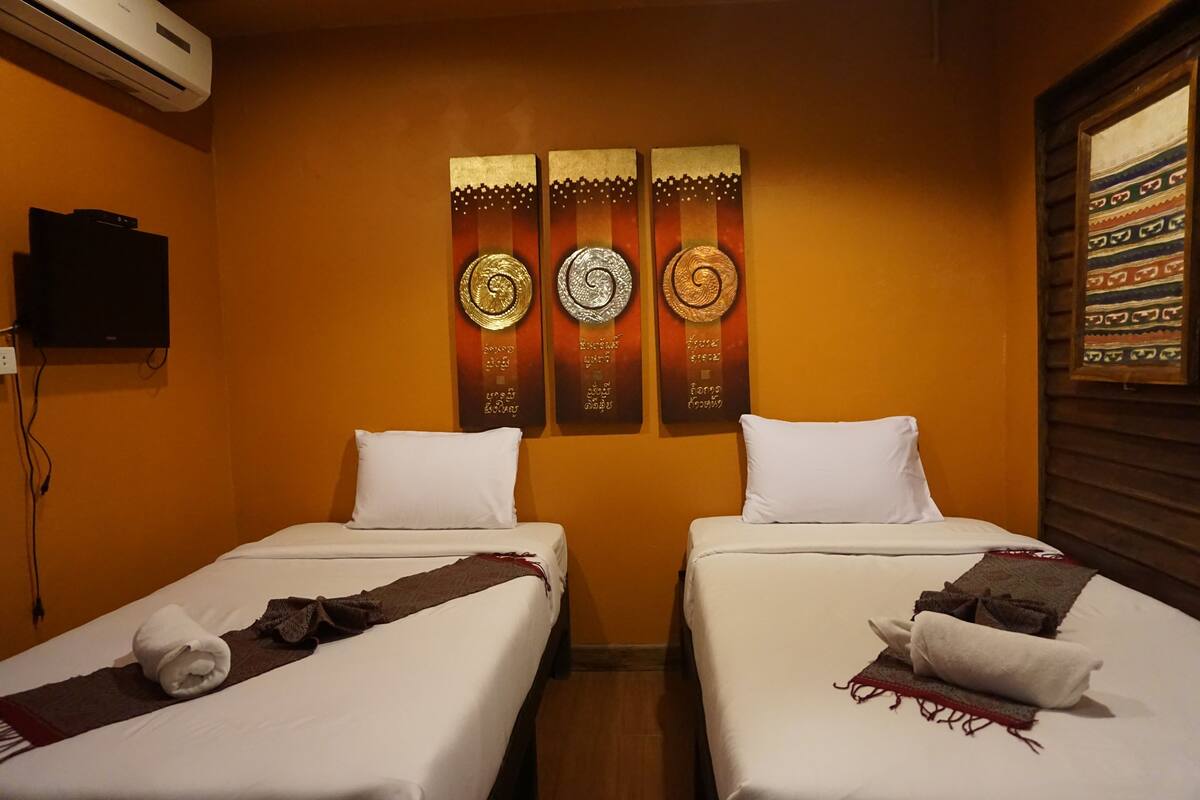 Twin Room with Air Condition | Wi-Fi ฟรี