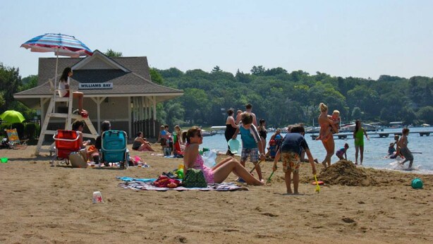 Vlak bij het strand