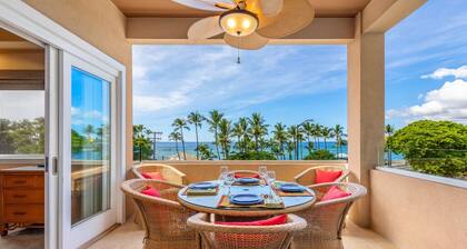 Aloha Condos, Beach Villas at Kahaluu, Villa 1-202, Beach View, AC