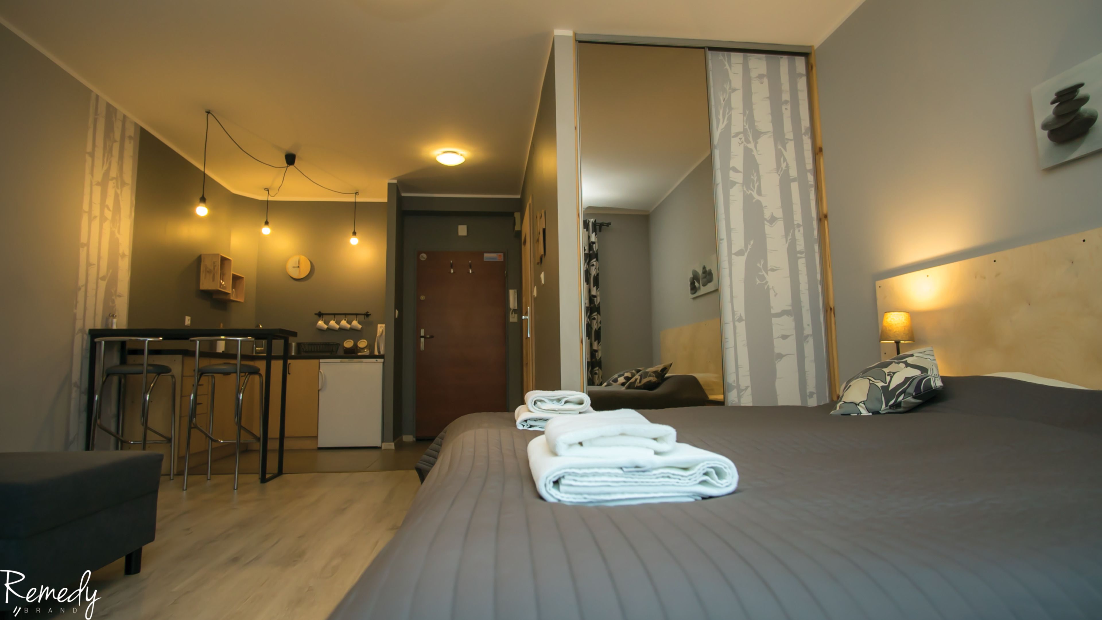 Suite Studio Design, 1 chambre, non-fumeurs (Ks. Kard. Stefana Wyszynskiego 12) | Fer et planche à repasser, lits bébé (en supplément), Wi-Fi gratuit