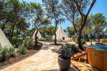 Sauna, hot tub, massages. Arena One 99 Glamping