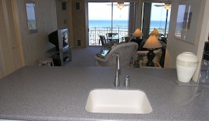 Blick von der Unterkunft