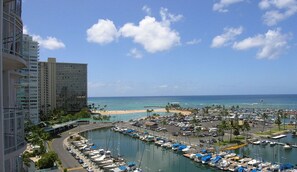 Blick von der Unterkunft