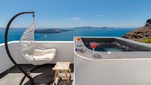 Chambre Double Deluxe (Caldera View) | Vue depuis le balcon