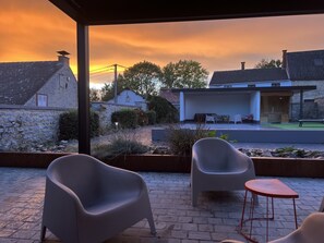 Terrace/patio - Le Presbytère de Sautour (Philippeville)