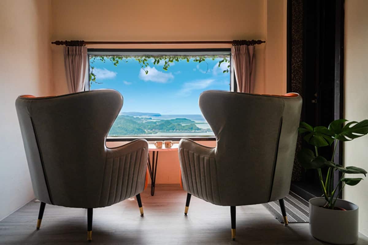 Exclusieve tweepersoonskamer, balkon, uitzicht op zee | Verduisterende gordijnen, geluiddichte muren, gratis wifi