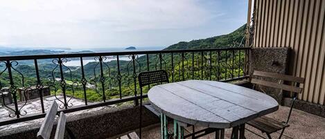 Family Room, Multiple Beds, Balcony, Sea View | Terrace/patio