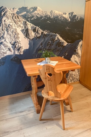 Double Room, Mountain View | Desk, laptop workspace, blackout drapes, iron/ironing board