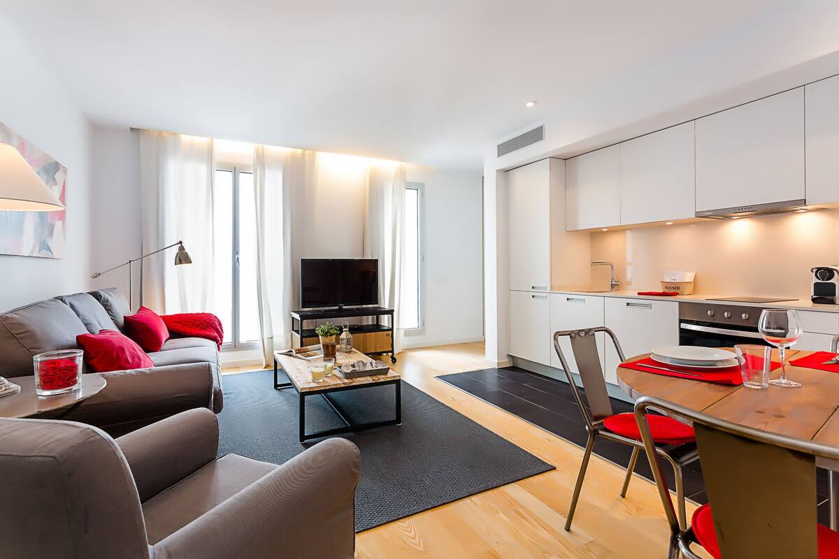 Standard Apartment, 1 Bedroom | Living area | Flat-screen TV