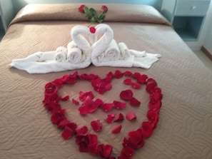 2 bedrooms, in-room safe, iron/ironing board, WiFi