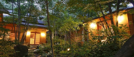 Front of property - evening/night