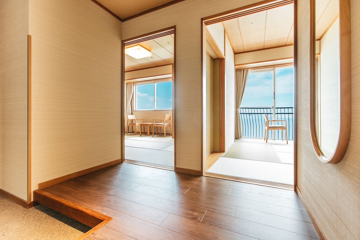 Quarto tradicional, para não fumantes (Japanese st C, Ocean view, 2Rooms) | Cofres nos quartos, Wi-Fi de cortesia, roupa de cama