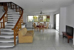 House, 4 Bedrooms | Living area | TV - Casa de Playa Santa Marta 02 (Santa Marta)