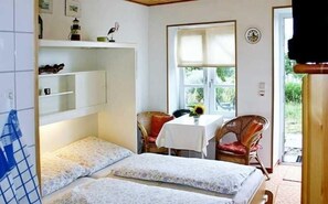 1 室のベッドルーム、ベッドシーツ