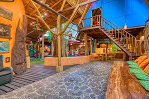 Superior Villa, 2 Bedrooms, Hot Tub, Garden View | Living area | MP3 dock - Tree House Beachfront Lodge (Cahuita)