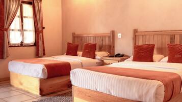 Double Room, 2 Double Beds | Free WiFi, bed sheets