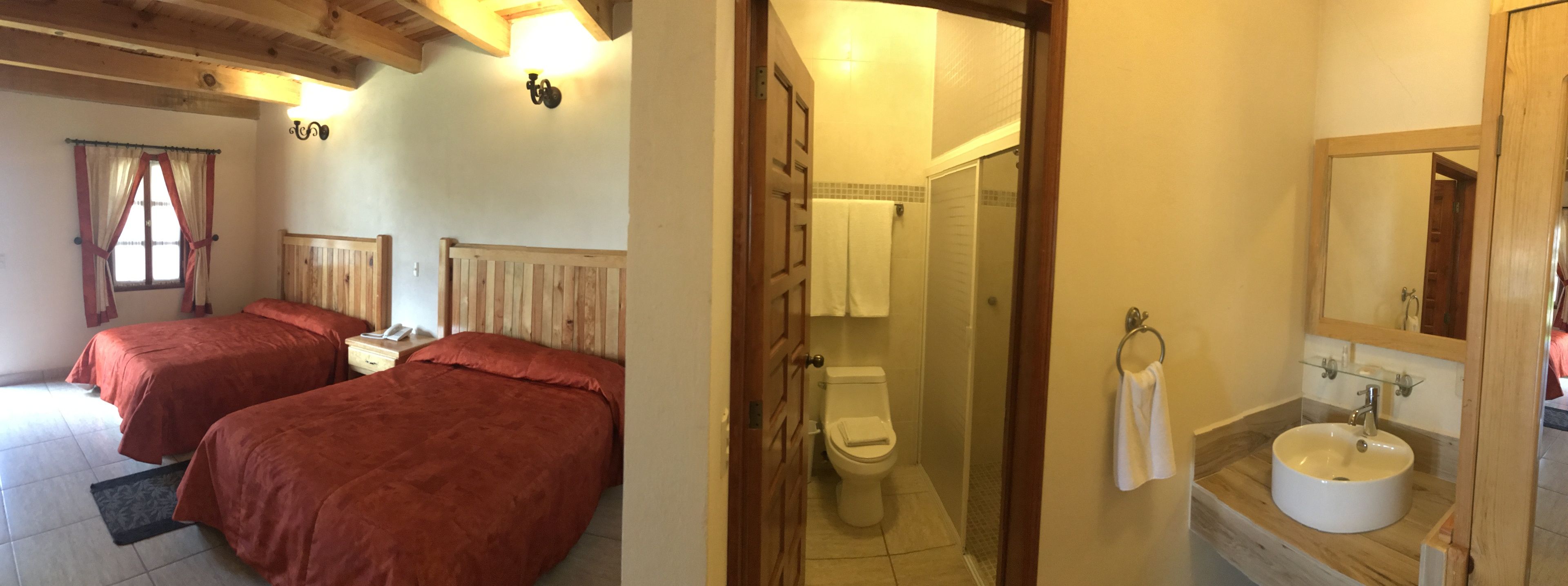 double room, 2 double beds | bathroom sink