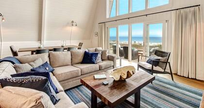 Roomy Chalet-Style Beachfront Condo with Private Beach Access by RedAwning